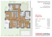 Grundriss Erdgeschosswohnung - 4 Zimmer Terrassenwohnung in Herzogenaurach