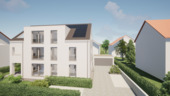Süd-Ostansicht mit Garagen - 