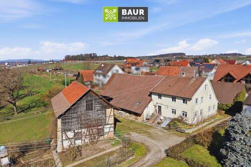 Luftbild - Projektgrundstück mit ca. 1.100 m² in der Gemeinde Kressbronn am Bodensee