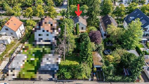 Drohnenaufnahme - Einfamilienhaus mit 129,00 m&sup2; in München zum Kaufen