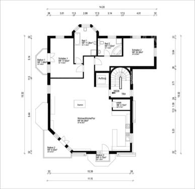 1. Obergeschoss Wohnung 09 - 