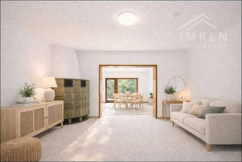 Kaminzimmer KI generiert - 