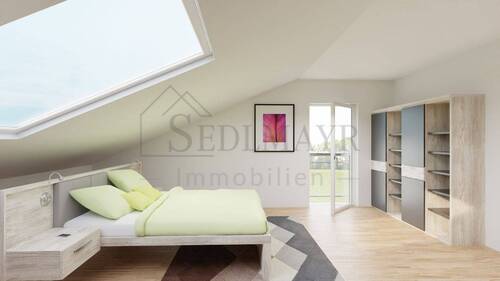 Visualsierung DG Schlafbereich - 