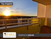 Balkonaussicht - Sonnenuntergang inklusive - 3-Zimmerwohnung mit Panorama-Balkon
