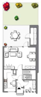 Aufteilung EG möbeliert - 
