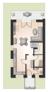 Aufteilung Erdgeschoss - 