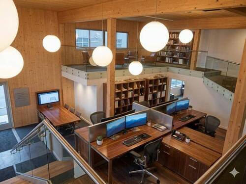 2 K640_Bild Arbeitsbereich Empore.JPG - 8 Zimmer Büro zur Miete in Ravensburg