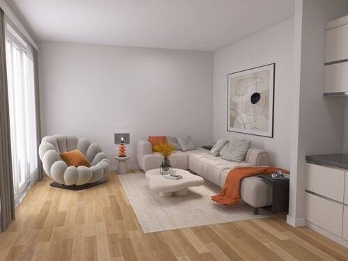 Beispiel Wohnzimmer - 3 Zimmer Einfamilienhaus in Düsseldorf