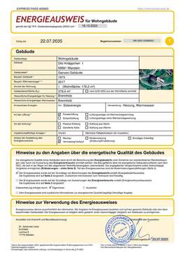 Energieausweis S.1 - 