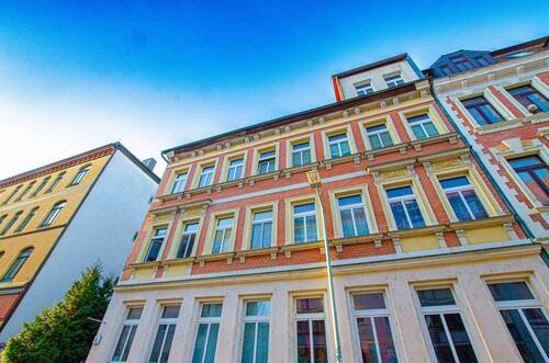 Frontansicht Hausfassade - 1 Zimmer Mehrfamilienhaus, Wohnhaus zum Kaufen in Leipzig