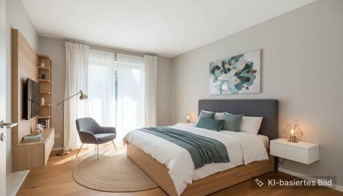 Schlafzimmer visualisiert - 