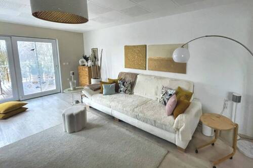 Bungalow 1 Wohnen und Terrasse - 