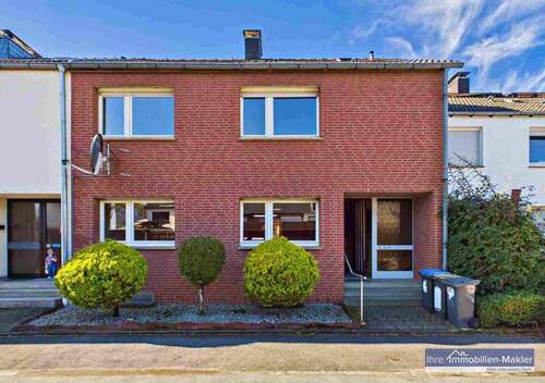 Hausansicht vorne - Reihenmittelhaus mit Einliegerwohnung und Wintergarten - viel Platz für die ganze Familie