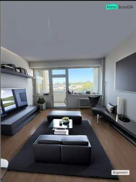 Wohnzimmer_Beispiel - 2 Zimmer Etagenwohnung zum Kaufen in Berlin
