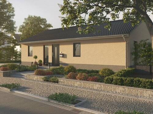 Bungalow-100-Ansicht Eingang - 3 Zimmer Bungalow zum Kaufen in Bad Salzuflen