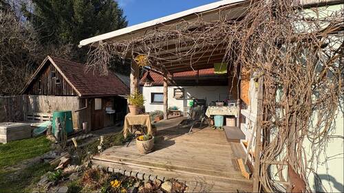 Terrasse - 3 Zimmer Doppelhaushälfte in Berthelsdorf