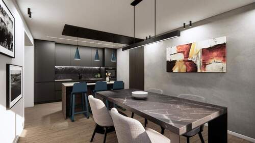 Esszimmer/Küche - Etagenwohnung mit 129,00 m&sup2; in Kösching zum Kaufen