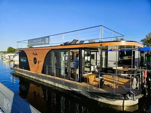 Aussenansicht - Modernes Hausboot - Maritimer Lifestyle mit 3 attraktiven Liegeplatzoptionen in und um Berlin