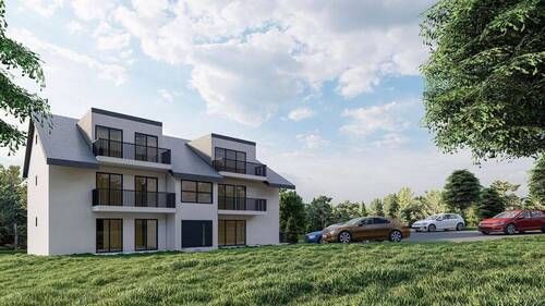 Frontseite - 3,5 Zimmer DG-Wohnung mit toller Ausstattung und KfW 55-Standard (WG 7)