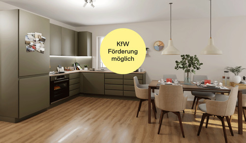 Wohnküche - Doppelhaushälfte inkl. Grundstück mit Südterrasse