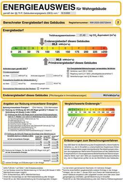 Energieausweis - Doppelhaushälfte in Ibbenbüren