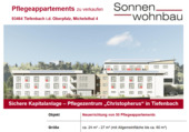 Pflegeheim - 1 Zimmer Etagenwohnung zum Kaufen in Tiefenbach