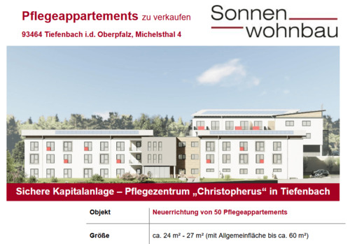 Pflegeheim - 1 Zimmer Etagenwohnung zum Kaufen in Tiefenbach