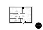 Lessingstr. 17, DG rechts - Etage 1, Ansicht 1, Schnitt 1, Einheit 1 - MJ1952 - 