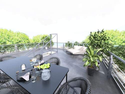 Beispiel Dachgarten Penthouse - Exklusives Penthouse mit privatem Dachgarten und Panoramablick in Essen-Bredeney