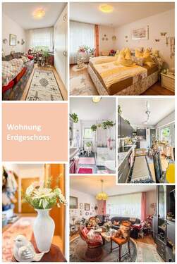 Collage Wohnung Erdgeschoss - 9 Zimmer Mehrfamilienhaus, Wohnhaus zum Kaufen in Lohmar