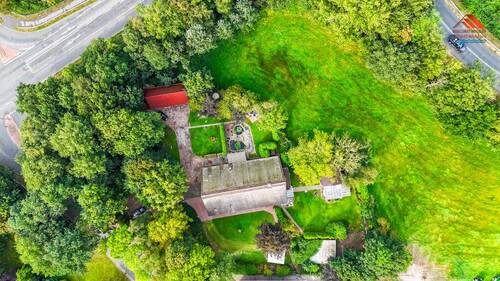 Luftaufnahme Grundstück - 1 Zimmer Mehrfamilienhaus, Wohnhaus in Geestland