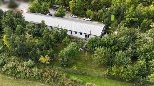 Frontansicht Drohne - Grundstück in Eschweiler