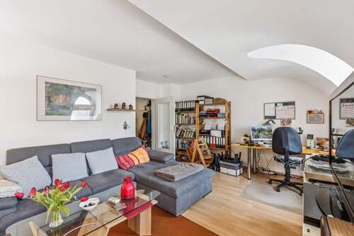 Wohnzimmer - Etagenwohnung mit 51,00 m&sup2; in Glienicke/Nordbahn zum Kaufen