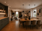 Visualisierung Wohnzimmer/ Küche - 