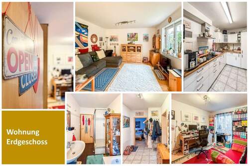 Collage Wohnung Erdgeschoss - 9 Zimmer Mehrfamilienhaus, Wohnhaus in Lohmar