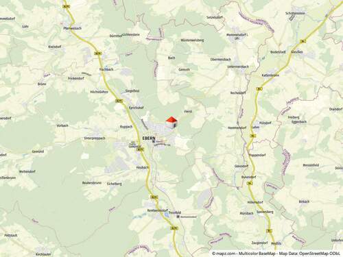 Kartenansicht - Mehrfamilienhaus, Wohnhaus mit 470,90 m&sup2; in Ebern zum Kaufen