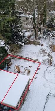 Garten mit Carport - 