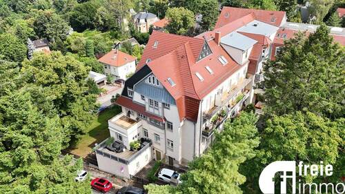 Ansicht Westgiebel - 2 Zimmer Etagenwohnung zum Kaufen in Dresden