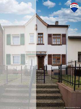 REMAX Immobilien DeLux Einfamilienhau Frontansicht Merzig Mark Borowicz - Charmantes Einfamilienhaus mitten in Merzig