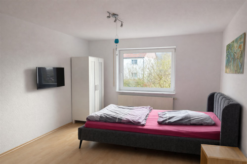 Schlafzimmer - Etagenwohnung mit 70,90 m&sup2; in Schauenburg zum Kaufen
