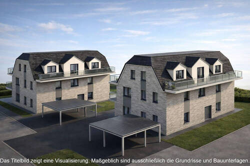 Visualisierung_Allerstrasse_mit_Hinweis - Einziehen & wohlfühlen - Ihre neue 2 ZKB-Wohnung im energieeffizienten Mehrfamilienhaus in Brake