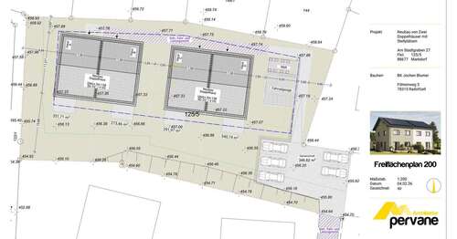 Bauplanung Freiflächenplan - 
