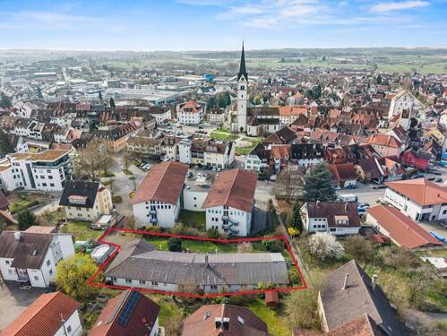 Grundstück mit Abrissgebäude - Modernes Wohnen in ruhiger Innenstadtlage von Markdorf