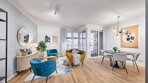 Musterwohnung/Loggia - 2 Zimmer Etagenwohnung zum Kaufen in Hamburg