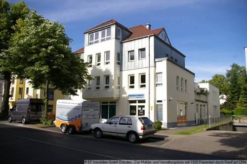 Objektansicht - Beziehbare 3-Zi-Whg. (1x 1-Zi-Whg. + 1x 2-Zi-Whg.) mit Tiefgaragenstellplatz, Balkon, separater Küche u. 2x Bad mit Badewanne in 01219 Dresden