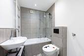 Badezimmer - Etagenwohnung mit 66,00 m&sup2; in Backnang zum Kaufen