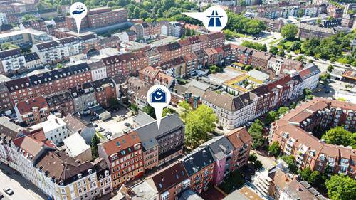 Luftbild - 1 Zimmer Büro zur Miete in Kiel