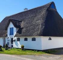 hyggelige Reetdachkate mit Fernwärme auf großem Grundstück in der Nähe zur Eider und Nordsee - Sankt Annen
