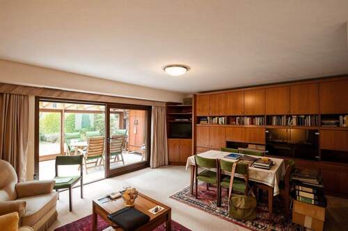 Wohnzimmer - Doppelhaushälfte mit 116,00 m&sup2; in Weyhe zum Kaufen