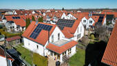 Dronenaufnahme Garten & Dachterrasse - Familientraum in Balzheim - EFH mit Garage und Sonnenterrasse